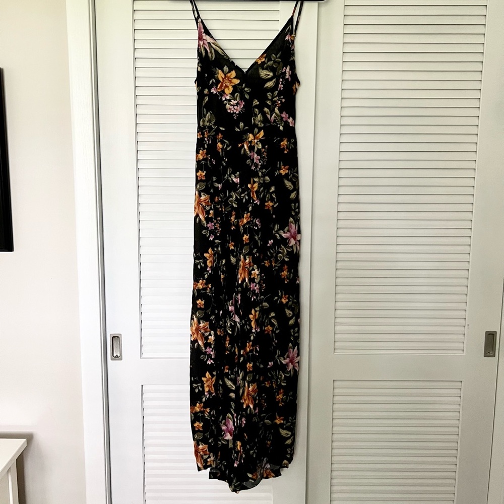 American Eagle Floral Printed Jumpsuit